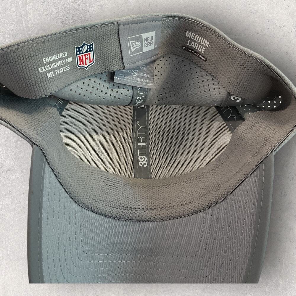 New Era 39THIRTY Jacksonville Jaguars Hat M/L Stretch Fit Gray White NFL NWOT - Picture 8 of 8